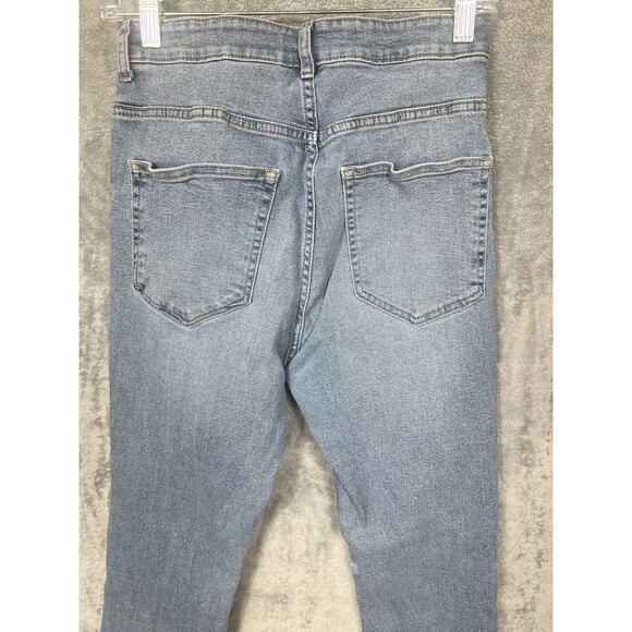 H&M Curvy Fit Ultra High Jeggings Womens Size 8 Blue Denim Stretch Skinny High - Picture 9 of 16